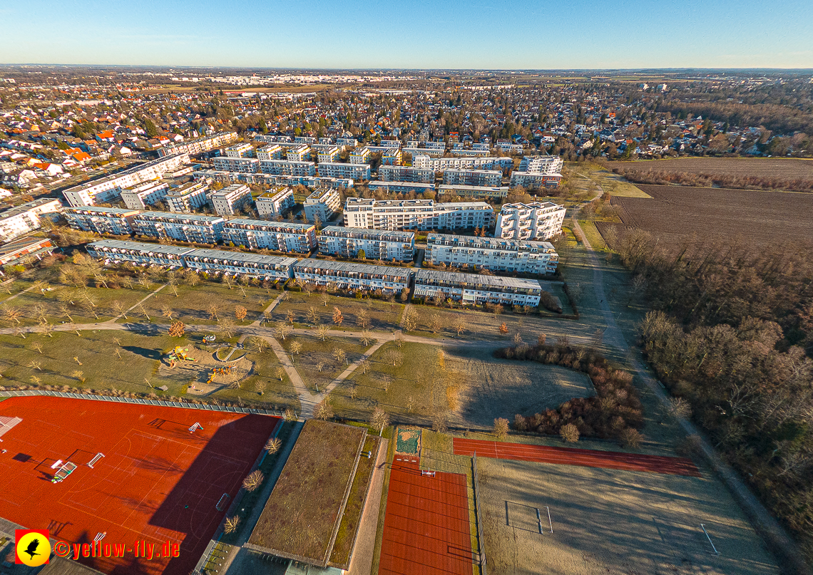 16.01.2023 - Luftbilder vom Marx-Zentrum und Gartenstadt Trudering